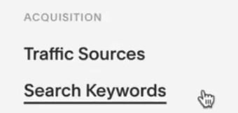 Search Keywords Option in Menu Bar - Squarespace Google Search Console Integration